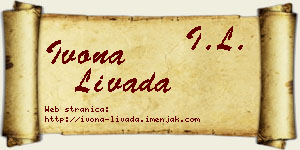 Ivona Livada vizit kartica
